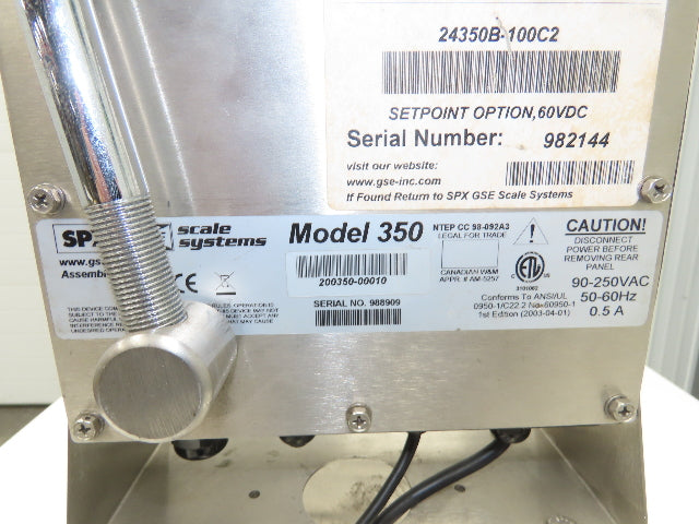 MODEL 350 Tedea Huntleigh 1042 Scale With GSE Digital Readout