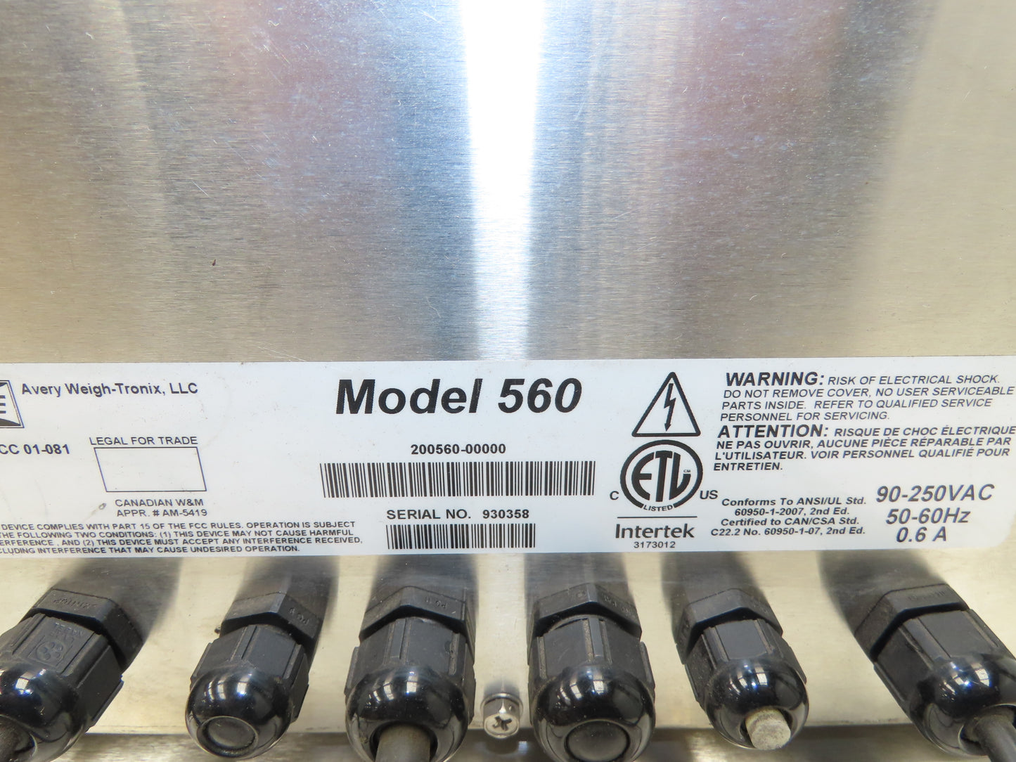 MODEL 560 B-Tek BT-1818-50-CS-SP Scale With GSE Digital Readout 50 Lbs Capacity