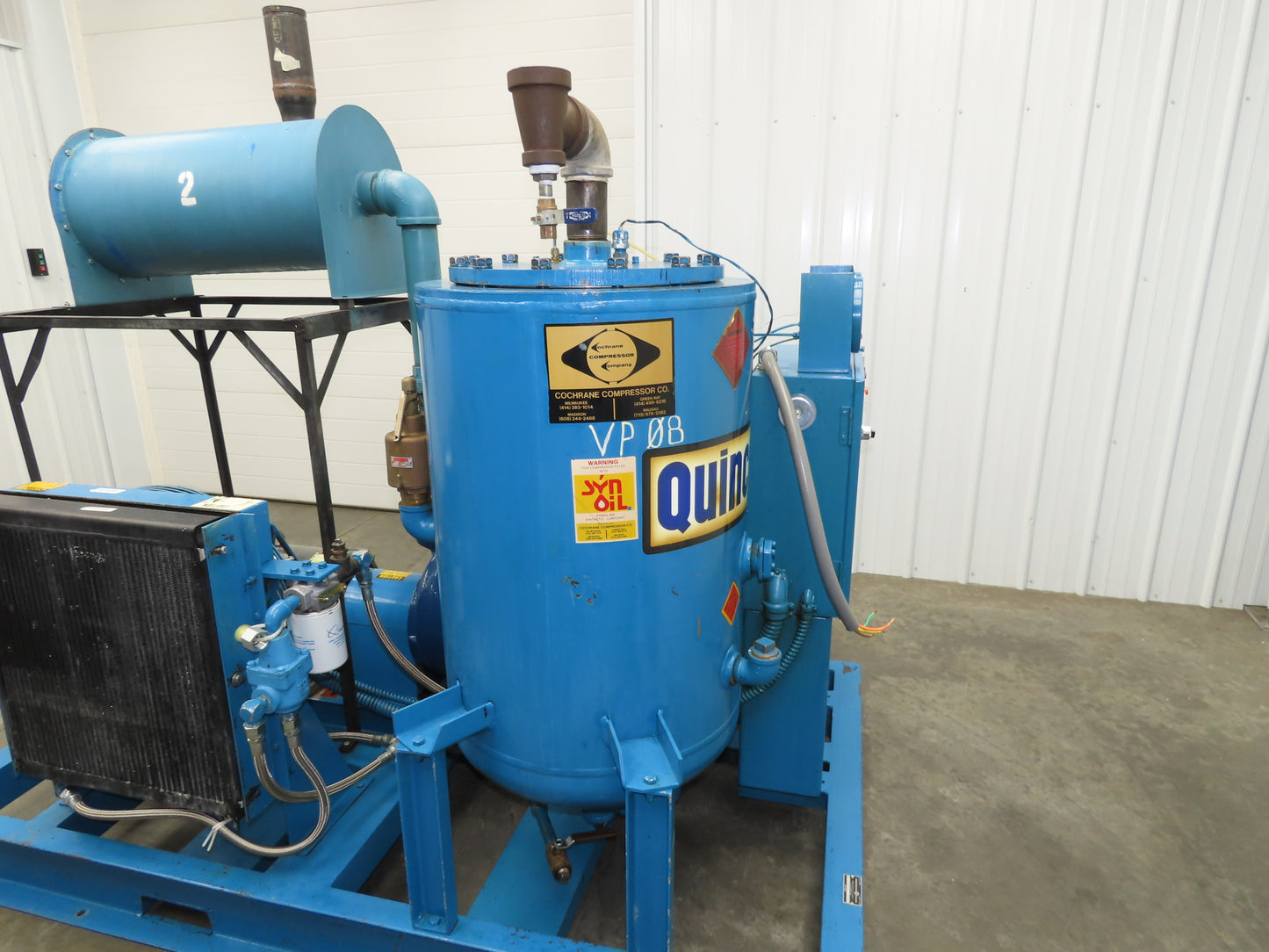 Quincy QSVI-40 Rotary Screw Vacuum Pump 230/460V 40Hp Reman Air End
