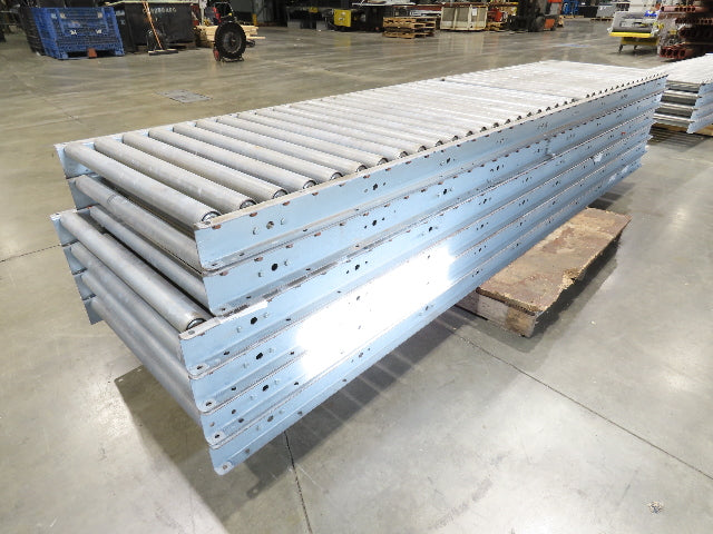 30"x 10' Gravity Roller Conveyor 1.9" Roller 28"BF 6-Sections 60'