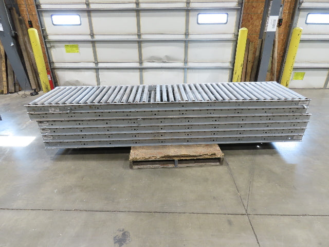 30"x 10' Gravity Roller Conveyor 1.9" Roller 28"BF 6-Sections 60'