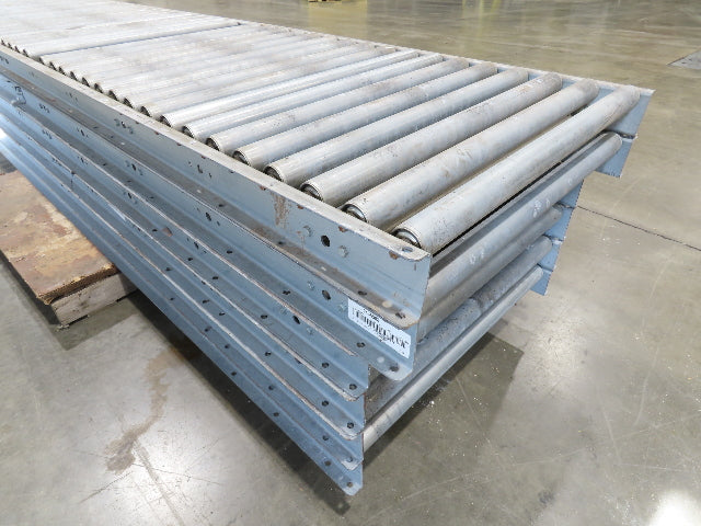30"x 10' Gravity Roller Conveyor 1.9" Roller 28"BF 6-Sections 60'