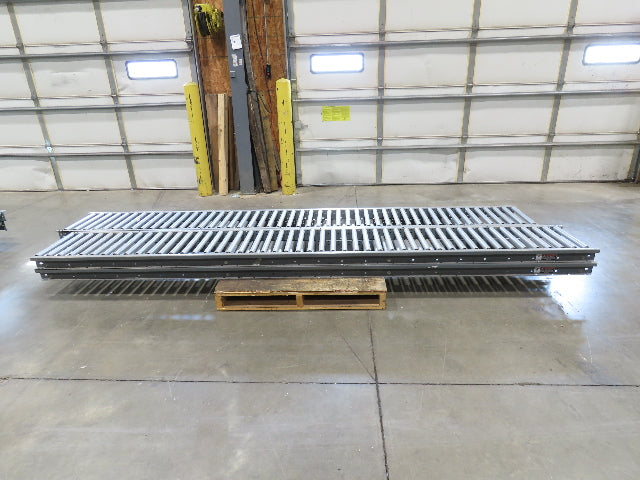 Intelligrated 18"x 12' Gravity Roller Conveyor 1-3/8"Roller 16"BF 4-Sections 48'