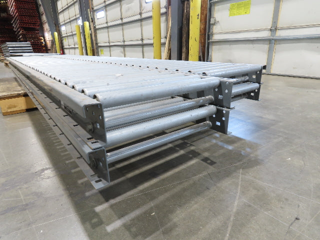 Intelligrated 18"x 12' Gravity Roller Conveyor 1-3/8"Roller 16"BF 4-Sections 48'
