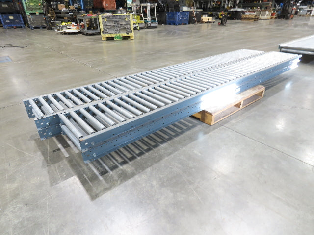 Intelligrated 18"x 12' Gravity Roller Conveyor 1-3/8"Roller 16"BF 4-Sections 48'