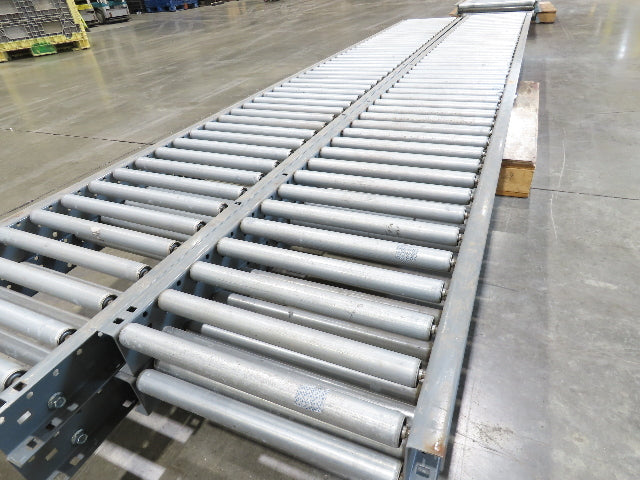 Intelligrated 18"x 12' Gravity Roller Conveyor 1-3/8"Roller 16"BF 4-Sections 48'