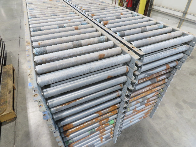 Buschman 18"x 10' Gravity Roller Conveyor 1-3/8"Roller 16"BF 7-Sections 70'