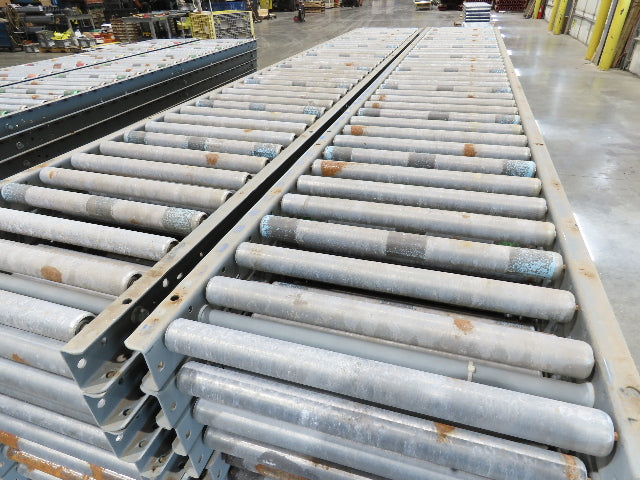 Buschman 18"x 10' Gravity Roller Conveyor 1-3/8"Roller 16"BF 7-Sections 70'