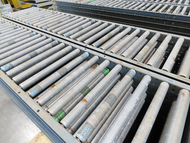 Buschman 18"x 10' Gravity Roller Conveyor 1-3/8"Roller 16"BF 7-Sections 70'