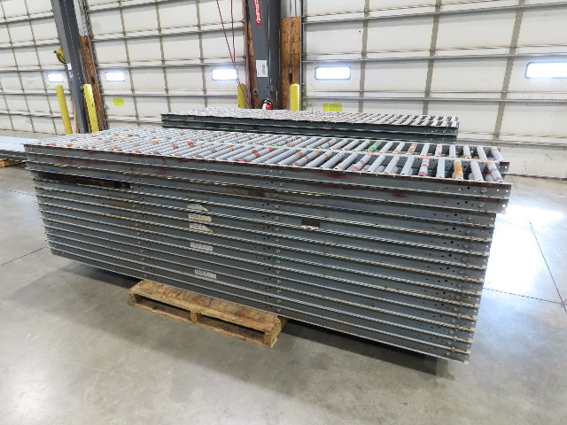 Buschman 18"x 10' Gravity Roller Conveyor 1-3/8"Roller 16"BF 7-Sections 70'