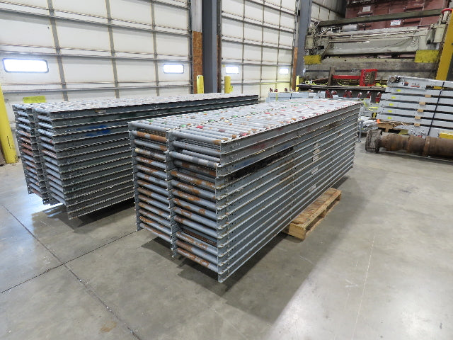 Buschman 18"x 10' Gravity Roller Conveyor 1-3/8"Roller 16"BF 7-Sections 70'