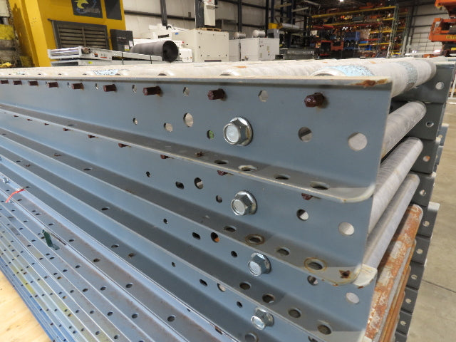 Buschman 18"x 10' Gravity Roller Conveyor 1-3/8"Roller 16"BF 7-Sections 70'