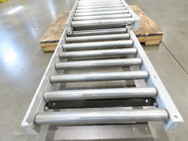 Hytrol 24"x 14' Gravity Roller Conveyor 1.9" Roller 21"BF 2-Sections 9' + 5'