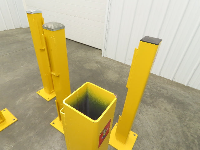 Safe ty 4RPE-42-DBL Stand Guardrail Post Double Rail End Post 4x4x42" Lot of 5