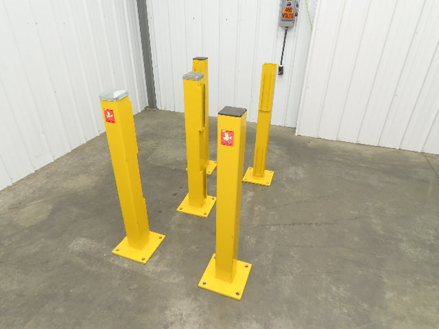 Safe ty 4RPE-42-DBL Stand Guardrail Post Double Rail End Post 4x4x42" Lot of 5