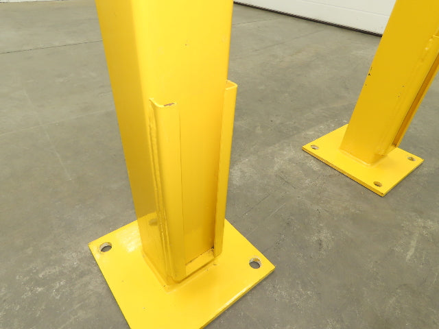 Safe ty 4RPE-42-DBL Stand Guardrail Post Double Rail End Post 4x4x42" Lot of 5