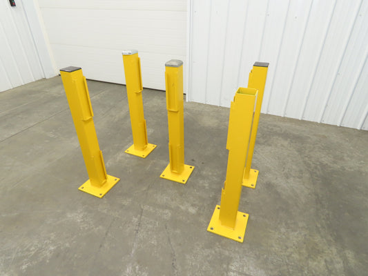 Safe ty 4RPE-42-DBL Stand Guardrail Post Double Rail End Post 4x4x42" Lot of 5