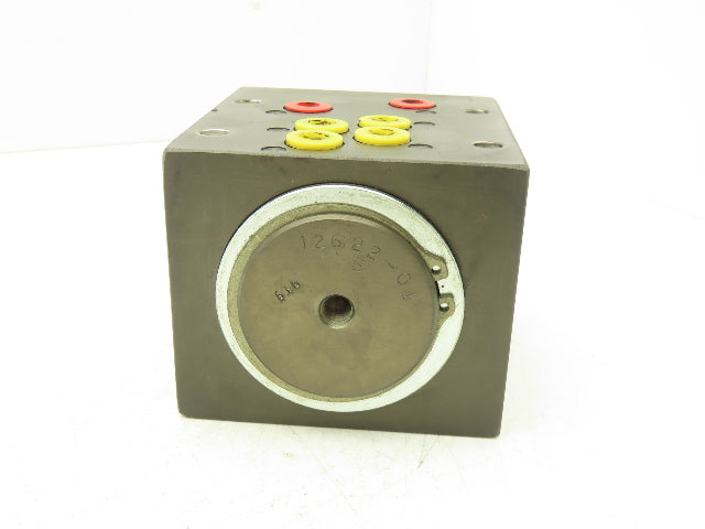 301B2F5A Hydraulic Rotary Union Manifold Aluminum 6 Port Right Angle G1/4