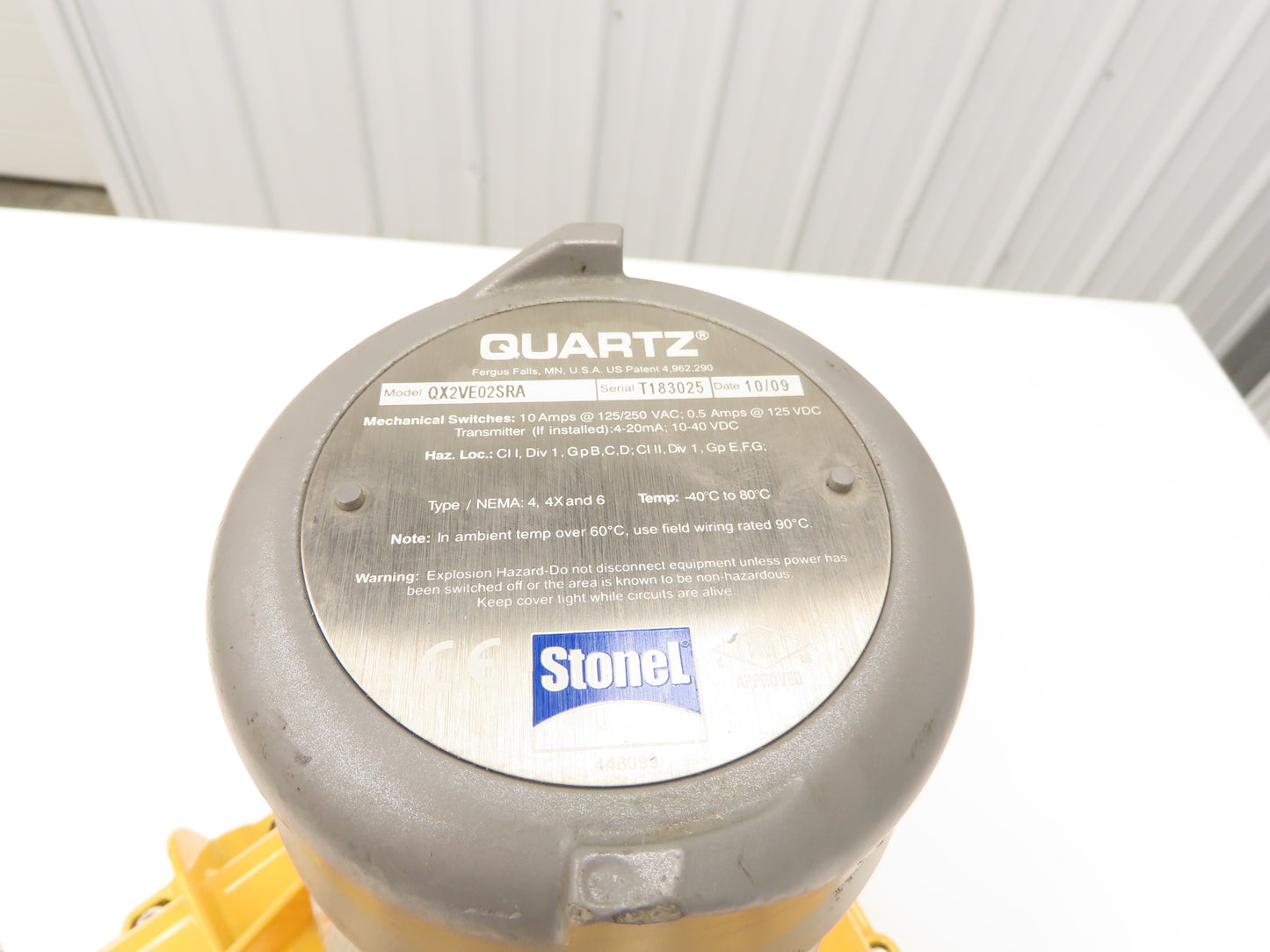Kinetrol GU99NU Pneumatic Valve Actuator Quarter Turn 1-1/8" Square Shaft 100psi