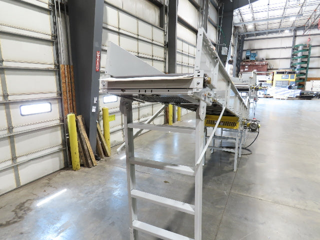 Hytrol HSS 31"x 20' Incline Belt Conveyor 3Hp 3PH Center Drive 120fpm 76-88"H
