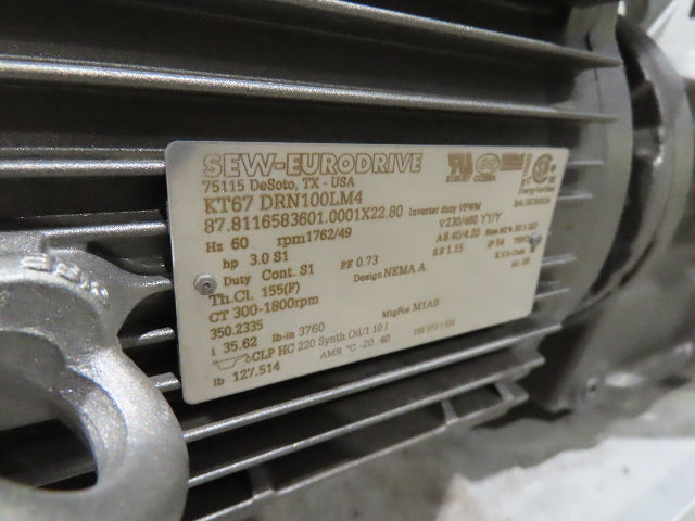 Hytrol HSS 31"x 20' Incline Belt Conveyor 3Hp 3PH Center Drive 120fpm 76-88"H