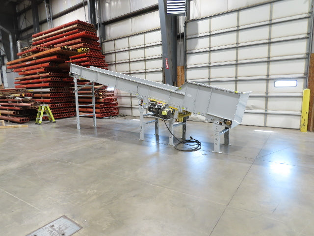 Hytrol HSS 31"x 20' Incline Belt Conveyor 3Hp 3PH Center Drive 120fpm 76-88"H