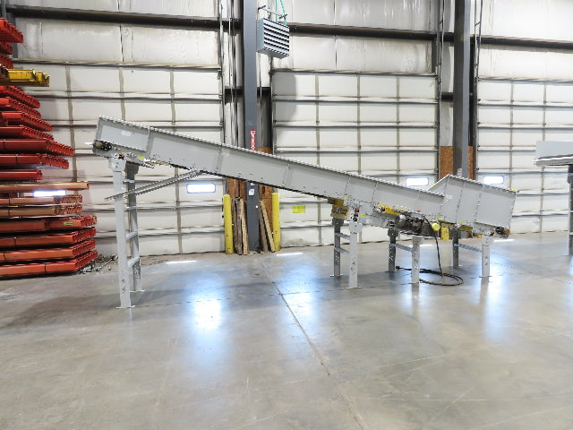 Hytrol HSS 31"x 20' Incline Belt Conveyor 3Hp 3PH Center Drive 120fpm 76-88"H