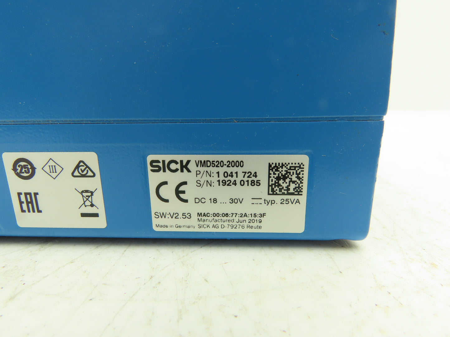 Sick VMD520-2000 Volume Measurement Device for Track and Trace System VMS520