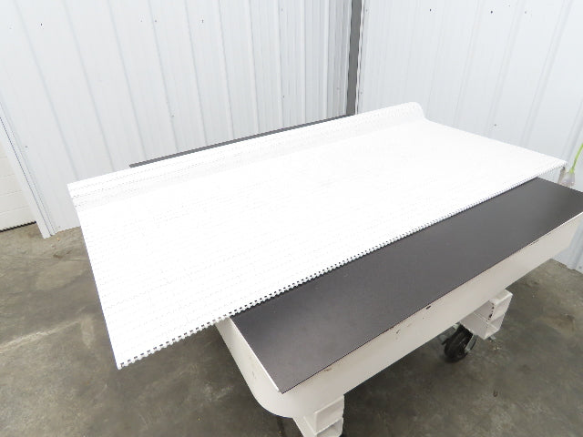 Intralox Series 1600 MatTop Flat Top Plastic Conveyor Belt 66"W x 59"L White