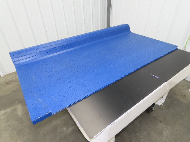 Intralox Series 1600 MatTop Flat Top Plastic Conveyor Belt 59-3/4"W x 77"L Blue