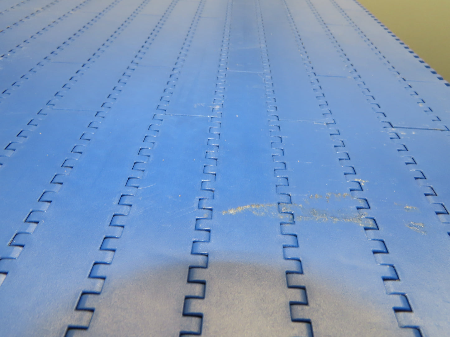 Intralox Series 1600 MatTop Flat Top Plastic Conveyor Belt 59-3/4"W x 77"L Blue