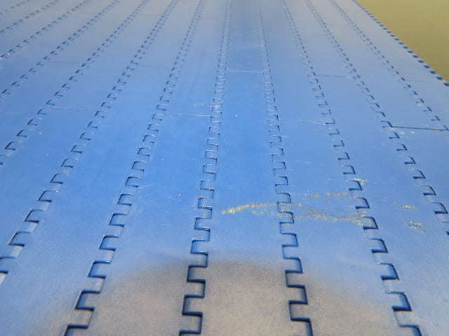 Intralox Series 1600 MatTop Flat Top Plastic Conveyor Belt 59-3/4"W x 77"L Blue