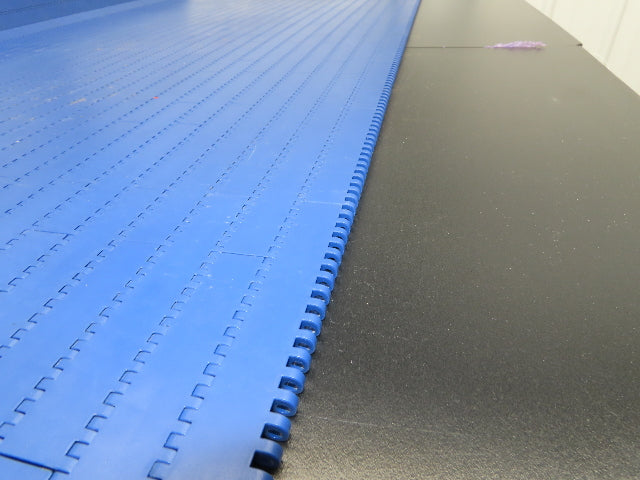 Intralox Series 1600 MatTop Flat Top Plastic Conveyor Belt 59-3/4"W x 77"L Blue
