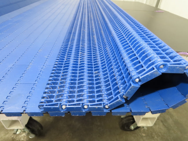 Intralox Series 1600 MatTop Flat Top Plastic Conveyor Belt 59-3/4"W x 77"L Blue