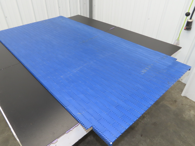Intralox Series 1600 MatTop Flat Top Plastic Conveyor Belt 59-7/8"W x 31"L Blue