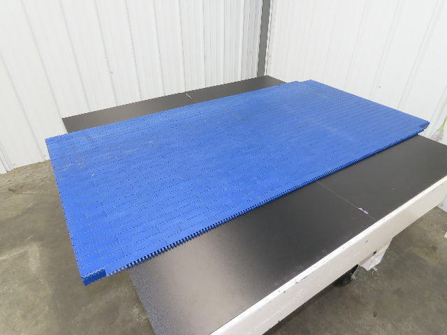 Intralox Series 1600 MatTop Flat Top Plastic Conveyor Belt 59-7/8"W x 31"L Blue