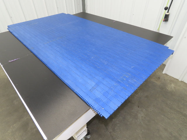 Intralox Series 1600 MatTop Flat Top Plastic Conveyor Belt 59-7/8"W x 31"L Blue