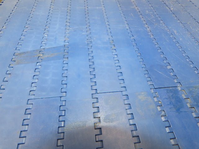 Intralox Series 1600 MatTop Flat Top Plastic Conveyor Belt 59-7/8"W x 31"L Blue