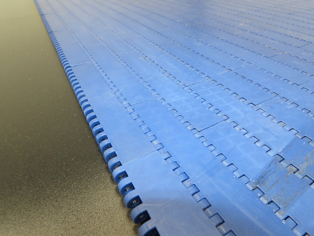 Intralox Series 1600 MatTop Flat Top Plastic Conveyor Belt 59-7/8"W x 31"L Blue
