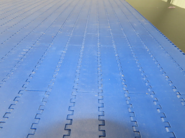 Intralox Series 1600 MatTop Flat Top Plastic Conveyor Belt 59-7/8"W x 31"L Blue