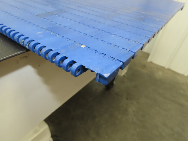 Intralox Series 1600 MatTop Flat Top Plastic Conveyor Belt 59-7/8"W x 31"L Blue