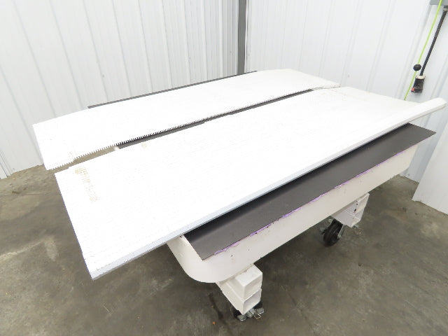Intralox Series 1000 MatTop Flat Top Plastic Conveyor Belt 71-3/4"W x 54"L White