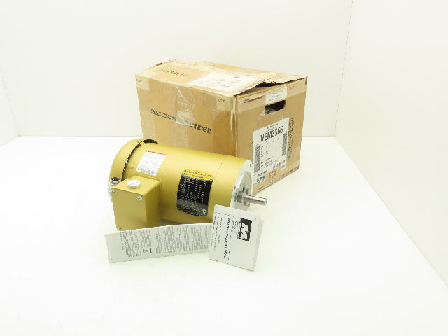 Baldor VEM3556 Super E AC Motor 1Hp 1170rpm 230/460V 3PH 56C TEFC