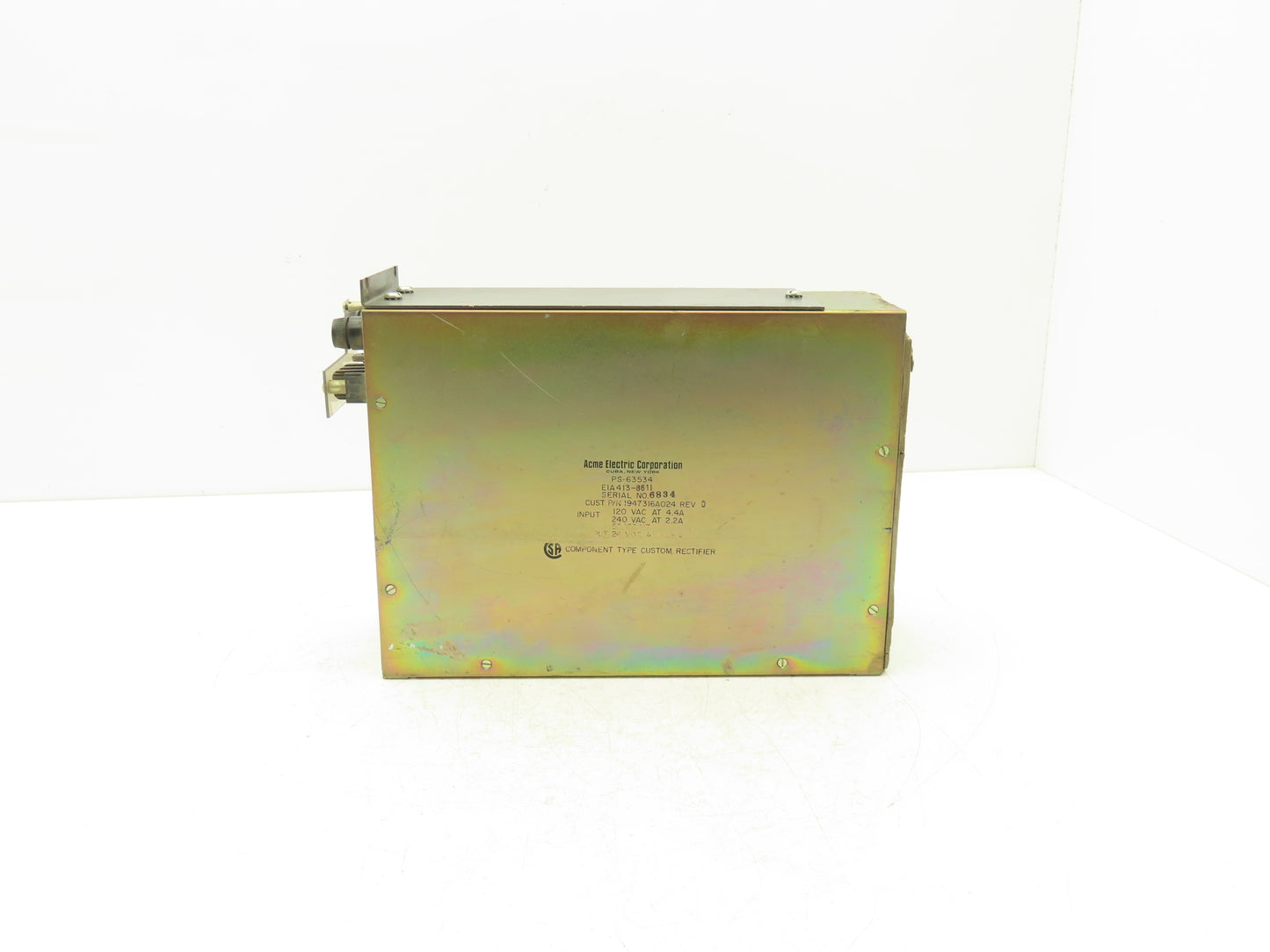 Acme Electric 1947316A024 PLC Power Supply Module 120V Input 240VAC Rev D