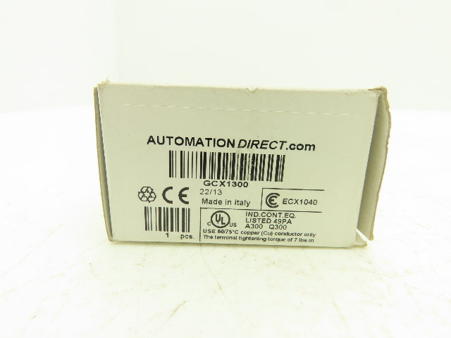 Idec GCX1300 Single Hole Pushbutton Box with 2-Position Switch/NO Contact Block