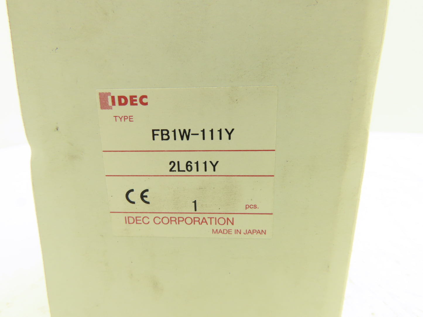Idec GCX1300 Single Hole Pushbutton Box with 2-Position Switch/NO Contact Block