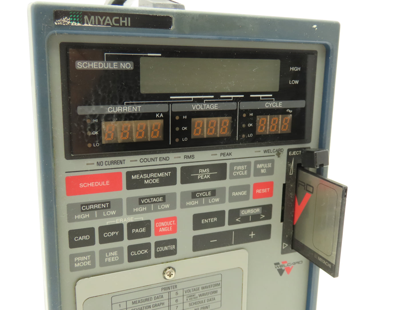 Miyachi MM-326B-06-03 Welding Power Supply Weld Monitor Checker & Welcard