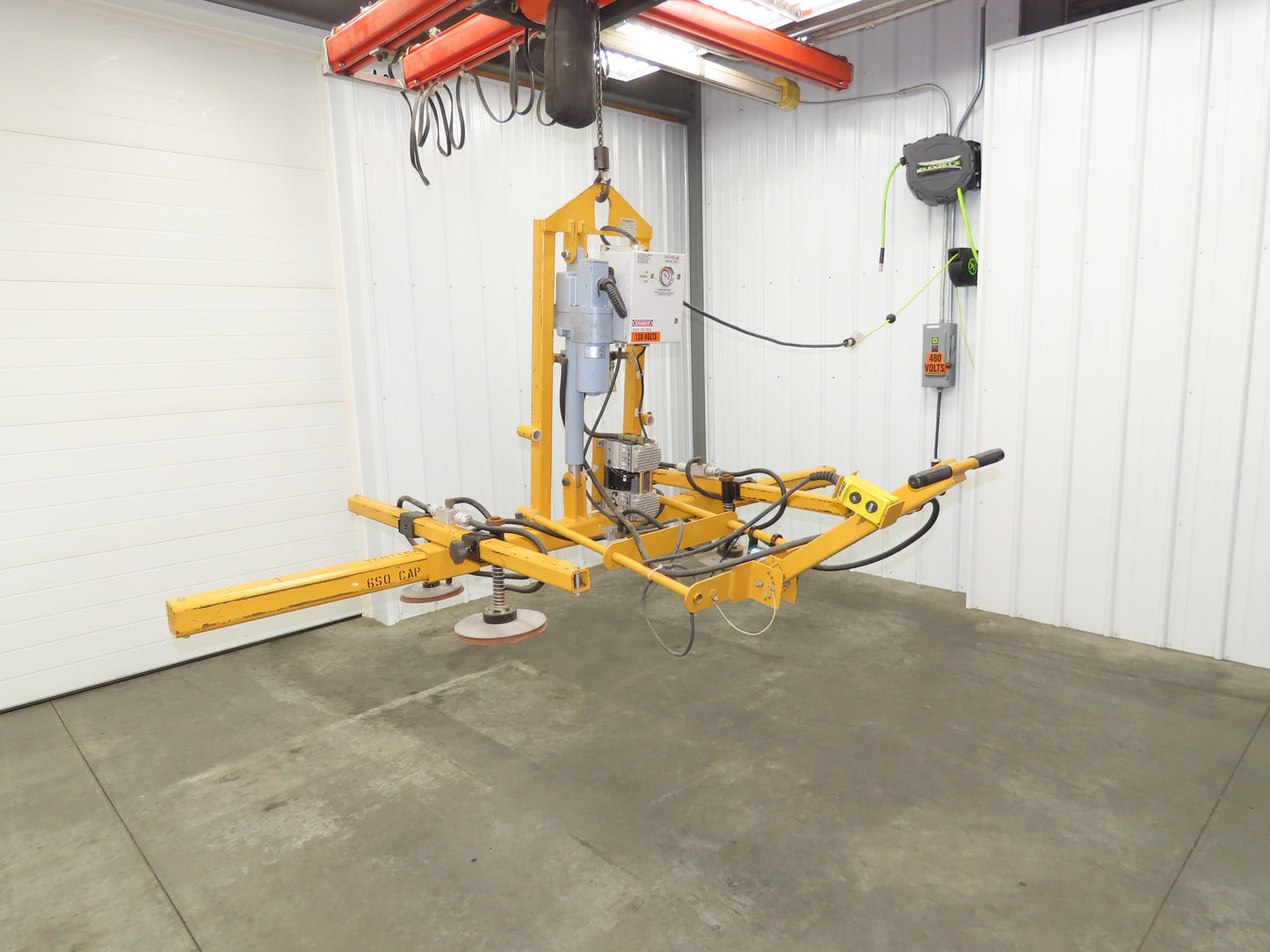 Caldwell Model U QUAD Vacuum Lifter Upender 4x8' Material Handling 120V 440lbs