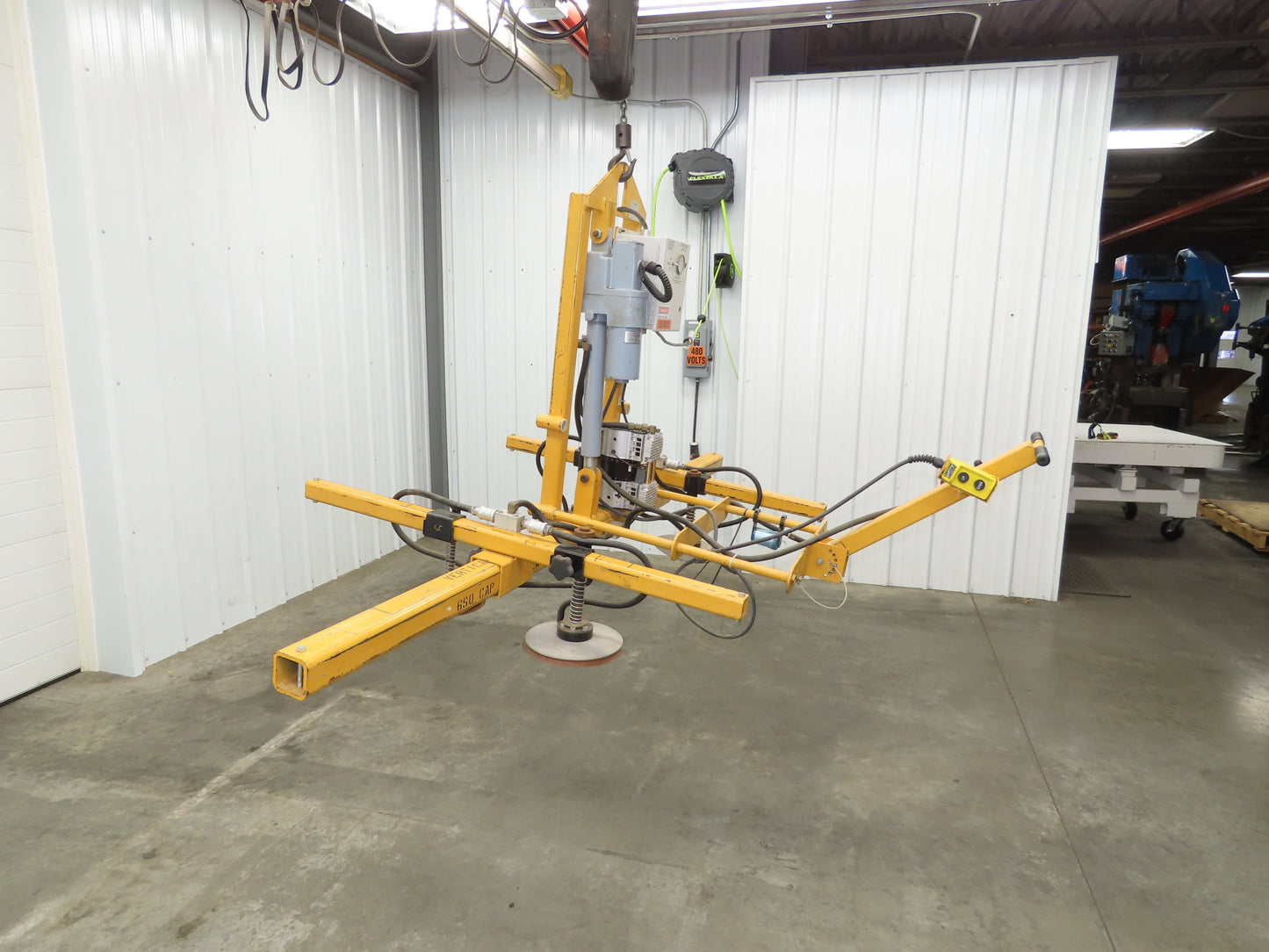 Caldwell Model U QUAD Vacuum Lifter Upender 4x8' Material Handling 120V 440lbs