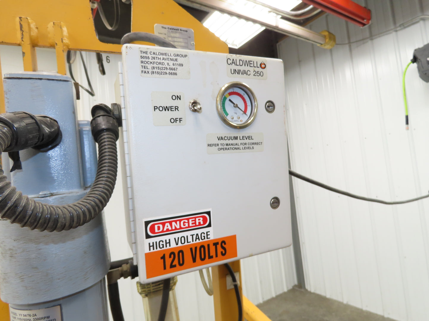 Caldwell Model U QUAD Vacuum Lifter Upender 4x8' Material Handling 120V 440lbs